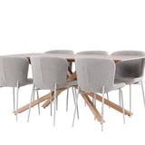 Jídelní stůl Piazza s jídelní židlí Modesto