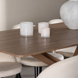 Jídelní stůl Piazza se sametovou jídelní židlí