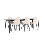 Jídelní stůl Ellis s jídelní židlí Polar