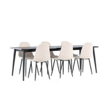 Jídelní stůl Ellis s jídelní židlí Polar