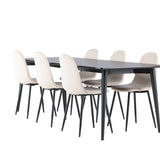 Jídelní stůl Ellis s jídelní židlí Polar