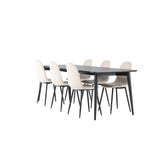 Jídelní stůl Ellis s jídelní židlí Polar