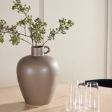 Stůl Flora - Whitewash se 4 židlemi Edina - Black