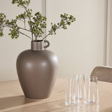 Stůl Flora - Bílý se 4 nočními křesly - Černá / Béžová