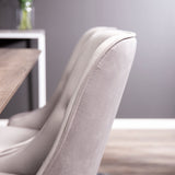 Marina Matbord - Svart / Grå Ek - 180*90*H75+Velvet Deluxe jídelní židle - černá