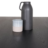 Dipp jídelní stůl - 180*90cm - Černá dýha / černé nohy s mosazným dippem +Velvet Ma