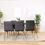 Polar Matbord - Ek-Look / Svart- 180*90*H75 +Windu Matstol - Ek-Look / Mörkgrå _6