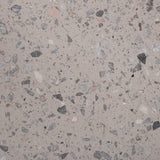 Jídelní stůl Razzia 106 cm - Šedá Terazzo / BlackVelvet Jídelní židle - Černá L