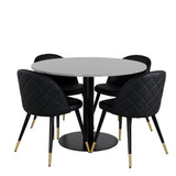 Razzia Jídelní stůl 106cm - Šedá Terazzo / BlackVelvet jídelní židle mosaz š. ulice