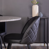 Razzia Jídelní stůl 106cm - Šedá Terazzo / BlackVelvet jídelní židle mosaz š. ulice