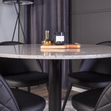 Razzia Jídelní stůl 106cm - Šedá Terazzo / BlackVelvet jídelní židle mosaz š. ulice