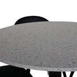 Razzia Jídelní stůl 106cm - Šedá Terazzo / BlackVelvet jídelní židle mosaz š. ulice