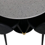 Razzia Jídelní stůl 106cm - Šedá Terazzo / BlackVelvet jídelní židle mosaz š. ulice