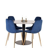 Razzia Jídelní stůl 106cm - Šedá Terazzo / Černá+Polar Matstol - Matt Mässing /