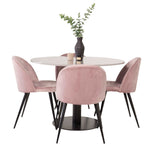 Razzia Jídelní stůl 106cm - Šedá Terazzo / Black+Velvet Matstol - Svart / Gamme