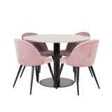 Razzia Jídelní stůl 106cm - Šedá Terazzo / Black+Velvet Matstol - Svart / Gamme