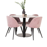 Razzia Jídelní stůl 106cm - Šedá Terazzo / Black+Velvet Matstol - Svart / Gamme