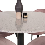 Razzia Jídelní stůl 106cm - Šedá Terazzo / Black+Velvet Matstol - Svart / Gamme