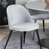 Razzia Jídelní stůl 106cm - Šedá Terazzo / Black+Velvet Matstol - Svart / Ljusg