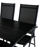 Denver Café Table 120*70 - Black Alu / Black Aintwood+Break 5:pos Židle - Black alu / Black Textilene_4