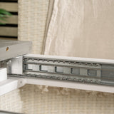 Albany Table - 224/324 - White/Grey - Malin Karmstol med dyna - Vit / grå dyna 6