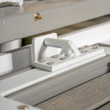 Albany Table - 224/324 - White/Grey - Malin Karmstol med dyna - Vit / grå dyna 6