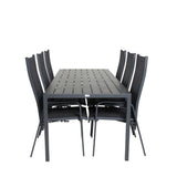 Jídelní stůl Break - 205*90 - Black Alu / Black Aintwood+Copacabana Recliner Cha