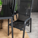 Jídelní stůl Break - 205*90 - Black Alu / Black Aintwood+Copacabana Recliner Cha