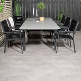 Jídelní stůl Levels 160/240*90 - Black Alu / Grey Aintwood + Židle Levels (stohovatelné) - Black Alu / Black Aintwood_6