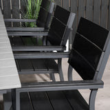 Jídelní stůl Levels 160/240*90 - Black Alu / Grey Aintwood + Židle Levels (stohovatelné) - Black Alu / Black Aintwood_6