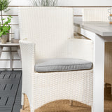 Albany Table - 160/240 - White/Grey - Malin Karmstol med dyna - Vit / grå dyna 6