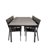 Stůl pro úrovně 229/310 - Černá/šedá - Židle pro úrovně (stohovatelné) - Black Alu / Black Aintwood 6
