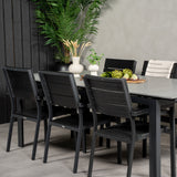 Stůl pro úrovně 229/310 - Černá/šedá - Židle pro úrovně (stohovatelné) - Black Alu / Black Aintwood 6