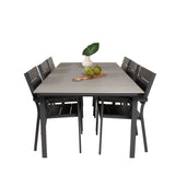 Stůl pro úrovně 229/310 - Černá/šedá - Židle pro úrovně (stohovatelné) - Black Alu / Black Aintwood 6