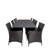 Jídelní stůl Marbella 160/240*100*H75 - Black+Knick Chair Chair - Black_8