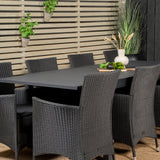 Jídelní stůl Marbella 160/240*100*H75 - Black+Knick Chair Chair - Black_8