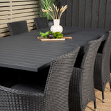 Jídelní stůl Marbella 160/240*100*H75 - Black+Knick Chair Chair - Black_8