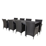 Jídelní stůl Marbella 160/240*100*H75 - Black+Knick Chair Chair - Black_8