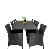 Jídelní stůl Marbella 160/240*100*H75 - Black+Knick Chair Chair - Black_8