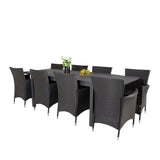 Jídelní stůl Marbella 160/240*100*H75 - Black+Knick Chair Chair - Black_8