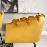 Dipp jídelní stůl - 180*90cm - Černá dýha / černé nohy s mosazným dippem +Limhamn - Židle - Gold Velvet_4