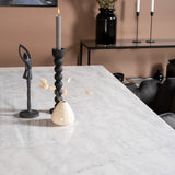 Estelle Matbord - Svart / Vit Marmor - 200*90*H76+Limhamn - Židle - Grey Velvet_4
