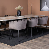 Jepara Matbord - Grå - 250*100*H76+Limhamn - Židle - Grey Velvet_6
