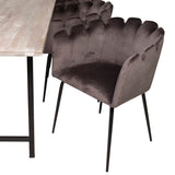 Jepara Matbord - Grå - 250*100*H76+Limhamn - Židle - Grey Velvet_6