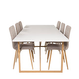 Palace Matbord - Ek-look / Vit - 240*100*H75 +Windu Lyx Ersätts med 29908-440 _6