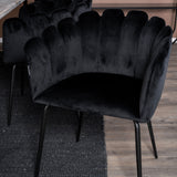 Jepara Matbord - Grå - 250*100*H76+Limhamn - Židle - Black Velvet_6