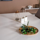 Polar Matbord - Ek-Look / Vit- 180*90*H75 +Leone 2.0 Polar Grey - Bílé nohy _6