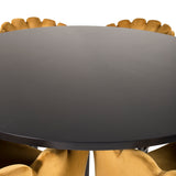 Copenhagen - Jídelní stůl kulatý - Black / Black+Limhamn - Židle - Gold Velvet_6