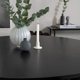 Copenhagen - Jídelní stůl kulatý - Černá / Černá+Limhamn - Židle - Šedá Velvet_4