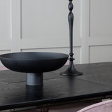 Zlatý rozkládací stůl - 180/220*85*H76 Černá dýha - Černé nohy - Mosazné detaily+Sametová jídelní židle Manšestr - Růžová / Černá_6